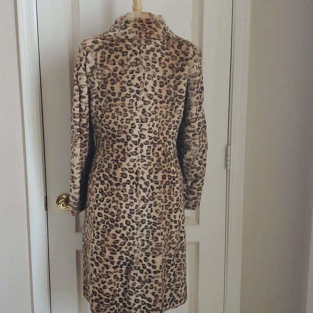 Leopard Rabbit Fur Coat - Picture 6 of 8